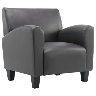 Afbeelding van vidaXL Fauteuil kunstleer grijs