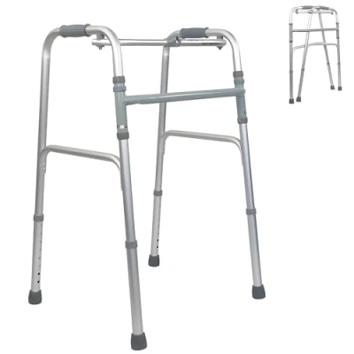 Afbeelding van Mobiclinic Columna Looprek Verstelbaar Aluminium Zonder wielen Grijs