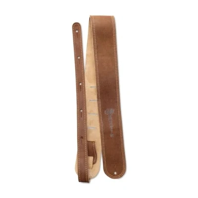 Afbeelding van Martin 18A0027 Leather Suede Guitar Strap 2,5&quot; with logo Distressed