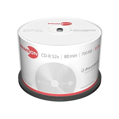 Afbeelding van Primeon Cd r80 700mb 50 Stuks Spindel 52x