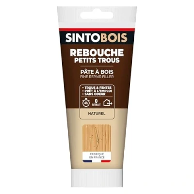 Afbeelding van SINTO Houtpasta voor het vullen van onvolkomenheden en scheuren, natuurlijk, 250 g, geurloos, drogen in 4 uur, binnen buiten