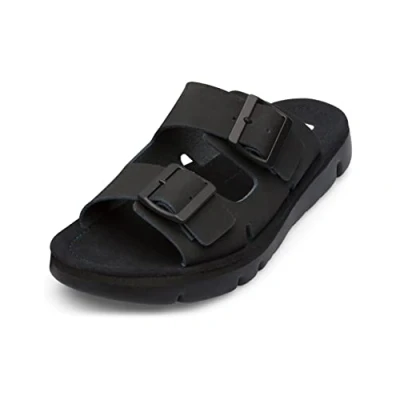 Afbeelding van Camper HELLO/ORUGASAND Muiltjes, Dames, Maat: 37, Black Leer/ synthetisch