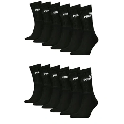 Afbeelding van Puma unisex crew tennissokken, sportsokken voor dames en heren, 6 paar