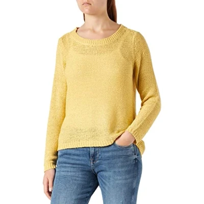 Image de ONLY Pull tricoté ONLLESLY en tricot, Paille, XL