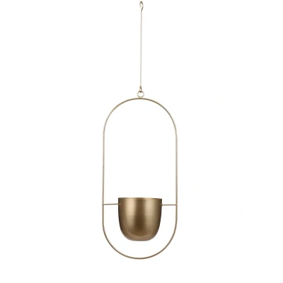 Afbeelding van Dexter Bloempot Hangend L24 x B14 H83 cm Goud