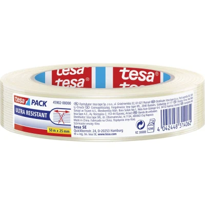 Afbeelding van tesa ULTRA RESISTANT 45902 00000 00 Filament tape tesapack Transparant (l x b) 50 m 25 mm 1 stuk(s)