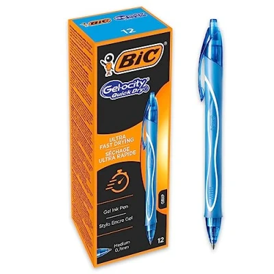 Afbeelding van Bic Gel ocity Quick Dry gelroller, turkoois 12 stuks