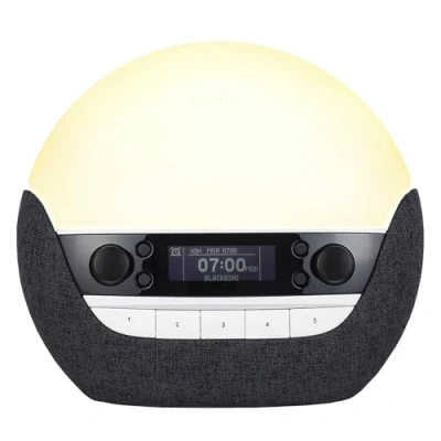 Afbeelding van Lumie Bodyclock Luxe 750DAB Wake up light USB/DAB+/Bluetooth Antraciet