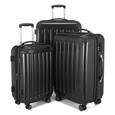 Afbeelding van Hauptstadtkoffer Alex 4 Dubbele Wielen 3 Delige Reiskoffer (S, M en L) 75 cm, 235 L, Zwart
