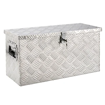 Afbeelding van AREBOS Aluminium kist 40L 60x25x30 cm inclusief 2 sleutels Transportkist