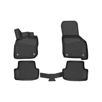 Afbeelding van Element Set van 4 hoogwaardige 3D rubberen vloermatten voor Citroen C4 Cactus 2014 2024, zwart