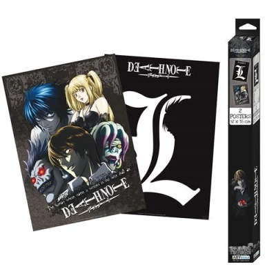 Image de ABYstyle DEATH NOTE Set 2 Chibi Posters L &amp; Groupe (52x38 cm)