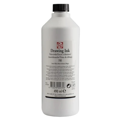 Afbeelding van Talens watervaste tekeninkt zwart 490 ml