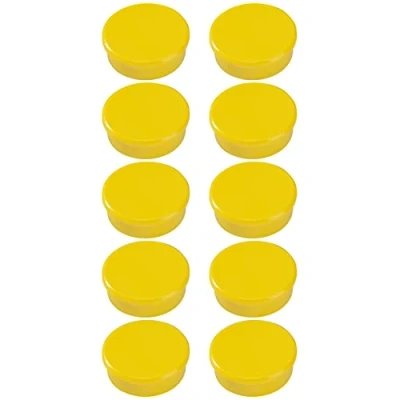 Afbeelding van Dahle R955384x10 Magneti, Diameter: 38 mm, Giallo, 10 Pezzi