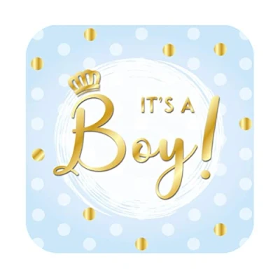 Afbeelding van Deurbord It&#039;s a Boy! 50x50cm