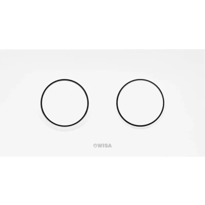 Afbeelding van WISA Juno bedieningsplaat kunststof pneumatisch met dualflush voor XT