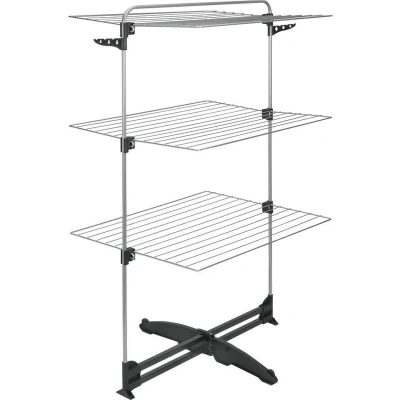 Afbeelding van Metaltex Storm Droogrek 34 M Drooglente Zilver/Zwart
