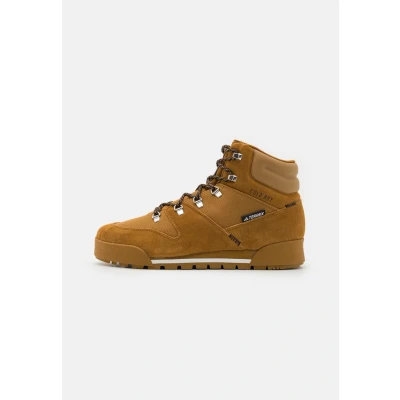 Afbeelding van Adidas Terrex Snowpitch COLD.RDY Hiking Outdoorschoenen, Heren, Maat: 36, Bronze strata/bronze strata/semi impact orange Leer en textiel