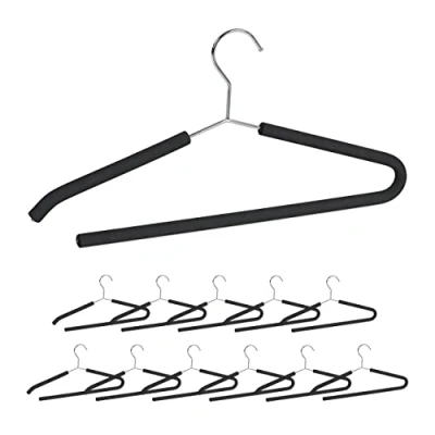Afbeelding van Relaxdays kledinghangers antislip kleerhangers klerenhangers broekhangers 12 stuks