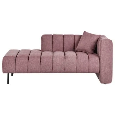 Afbeelding van LANNILS Chaise longue Roze Rechtszijdig Polyester