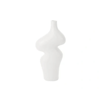 Afbeelding van present time Vase Organic Curves large polyresin white