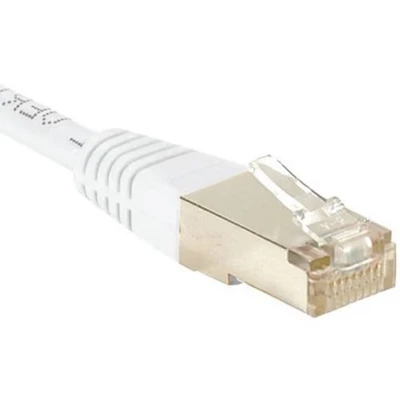Afbeelding van Exertis Connect Patchkabel S/FTP, PiMF, CAT.6, wit, 2,0 m met bijzonder smalle knikbeveiliging (S/FTP, CAT6, 2 m), Netwerkkabel