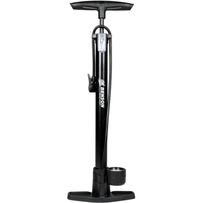 Afbeelding van Benson Fietspomp Met Manometer Dubbel Ventiel Max. 120 psi