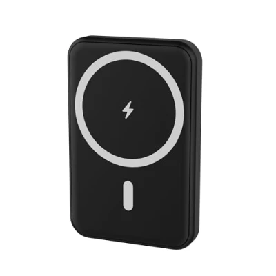 Afbeelding van Wonder Full Power magnetische externe batterij 5000 mAh compatibel met iPhone, Samsung en andere mobiele telefoons snel opladen 20 W USB C ingang uitgang kabel