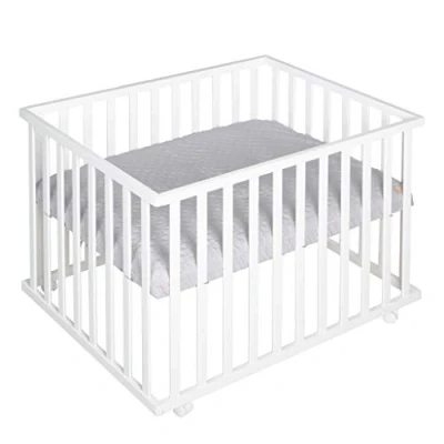 Afbeelding van Roba box met wielen 75x100 cm Wit
