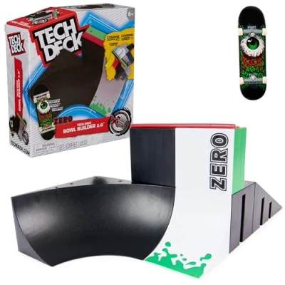 Afbeelding van Tech Deck X Connect Bowl Builder 2.0 aanpasbare en bouwbare ramp met uniek vingerskateboard