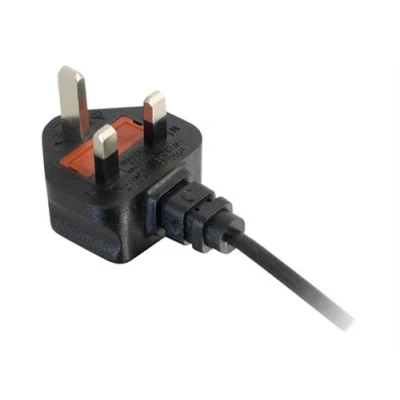 Image de C2G Power Cord Splitter Répartiteur d&#039;alimentation BS 1363 (M) pour IEC 60320 C13 CA 250 V 3 m moulé noir Royaume Uni