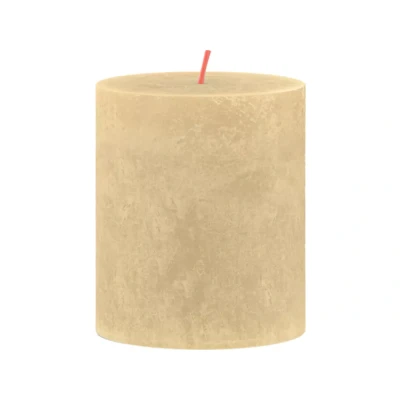 Afbeelding van Rustiek stompkaars shine 80 x 68 mm Oat beige kaars Bolsius
