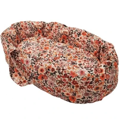 Afbeelding van Hollie poppenreiswieg retro flowers 42 cm