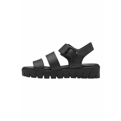 Afbeelding van s.Oliver 52871042 Sandalen met plateauzool, Dames, Maat: 36, Black Kunststof