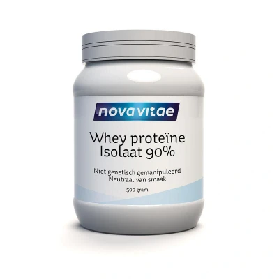Afbeelding van Nova Vitae Whey proteine isolaat 90% 500 gram