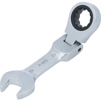 Afbeelding van BGS Ratel ringsteeksleutel kort knie 13 mm