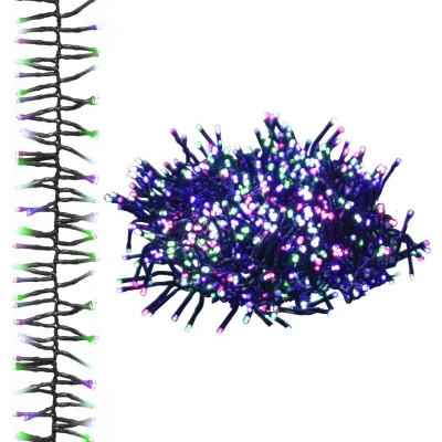 Afbeelding van Lichtslinger cluster met 3000 LED&#039;s pastel meerkleurig 23 m PVC