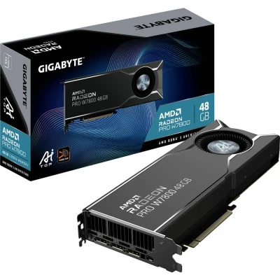 Afbeelding van Gigabyte AMD Radeon PRO W7800 Videokaart 48 GB GDDR6 VRAM PCIe x16 DisplayPort 2.1, Mini