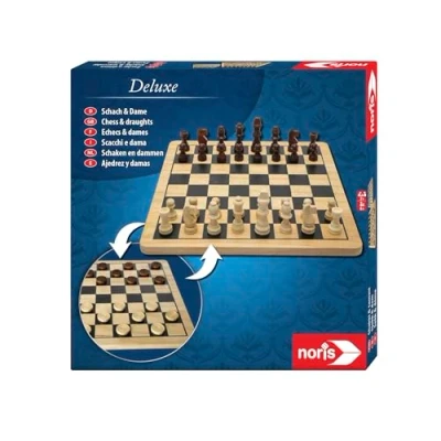 Image de Deluxe 606104577 Jeu classique Échecs&amp;Dames Multicolore