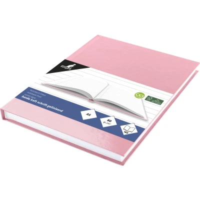 Afbeelding van Schrift Kangaro A5 HC pastel roze lijn krimp a 5 stuks 80 vel grams