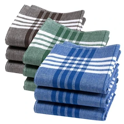 Afbeelding van Merrysquare Robuuste en dikke werkzakdoeken model Arthur groot formaat 40 cm x 9 stuks 100% katoen, Verschillende kleuren.