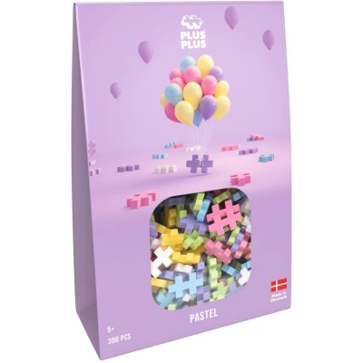 Afbeelding van Plus Pastel Constructiespeelgoed Set Met Bouwstenen 300 Delige Bouwset Bouwspeelgoed Vanaf 5 Jaar