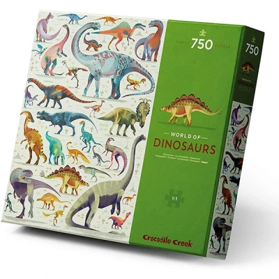 Afbeelding van Crocodile creek puzzel wereld van dinosaurussen 750st