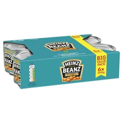 Image de Heinz Haricots dans une sauce tomate riche 6 x 200 g