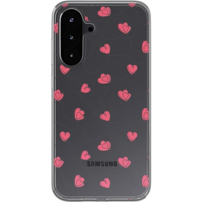 Afbeelding van imoshion hoesje Geschikt voor Samsung Galaxy A56 Design Dusty Rose Connected Hearts