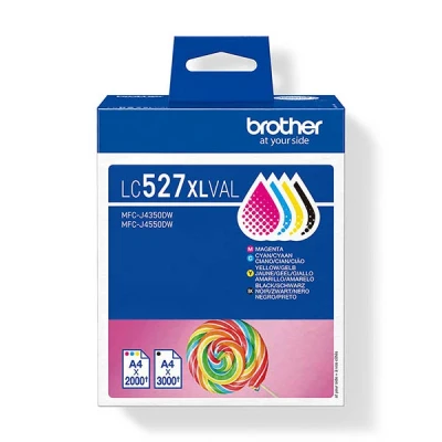 Image de Pack de 4 Cartouches d&#039;encre Brother LC527XLVAL