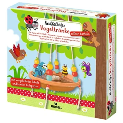 Afbeelding van Moses Drinkschaaltje Krabbelkäfer Vogel 20 Cm Bruin 24 delig