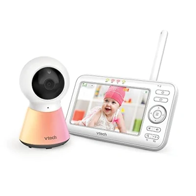 Afbeelding van VTech BM5254 indoor babyfoon Video Color Night Light 720p 5&#039;&#039; scherm Nachtlampje en slaapliedjes FR versie