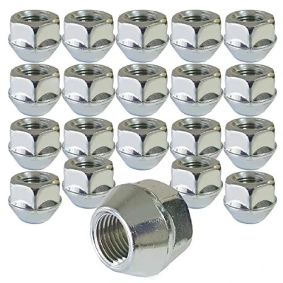 Afbeelding van Set van 20 open wielmoeren voor Ford Focus B Max Capri Cougar Escort Cosworth Orion Fiesta Fusion KA Mondeo Puma Scorpio Sierra StreetKA C Windstar Granada Consul Probe Kegel M12 x 1,5