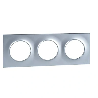 Afbeelding van Schneider Electric S520706E Odace Styl aluminium frame, 3 voudig